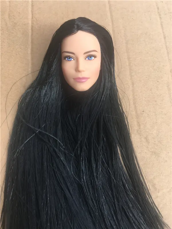 Rare Limited Collection Doll Heads Green Face BABI Doll Head Girl DIY Dressing Hair Toys Favorite Quality Princess Doll Head Toy