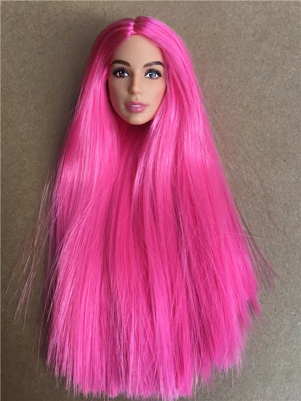 Rare Limited Collection Doll Heads Green Face BABI Doll Head Girl DIY Dressing Hair Toys Favorite Quality Princess Doll Head Toy