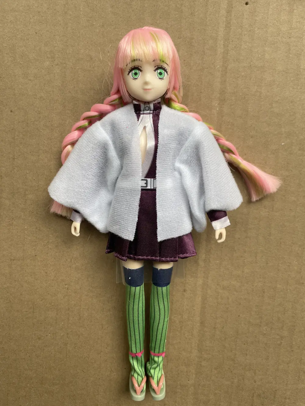 New Anime Figure Doll Blyth Licca Head Plant Hair Braid BOBO Blue Hair Toy Cartoon Doll Girls DIY Dressing Hair Toys Collections
