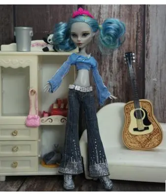 Quality Hotsale Monstering High Doll Dressing Skirt Soft Casual Wear Handmade Clothes Outfit Doll Clothing Set For 1/6 Doll Toys