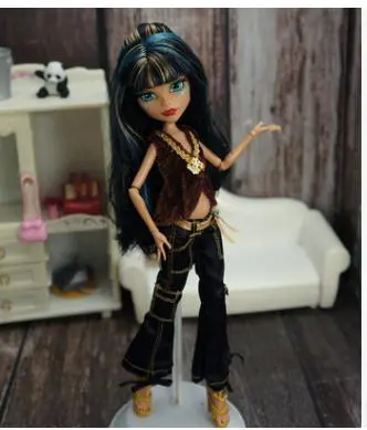 Quality Hotsale Monstering High Doll Dressing Skirt Soft Casual Wear Handmade Clothes Outfit Doll Clothing Set For 1/6 Doll Toys
