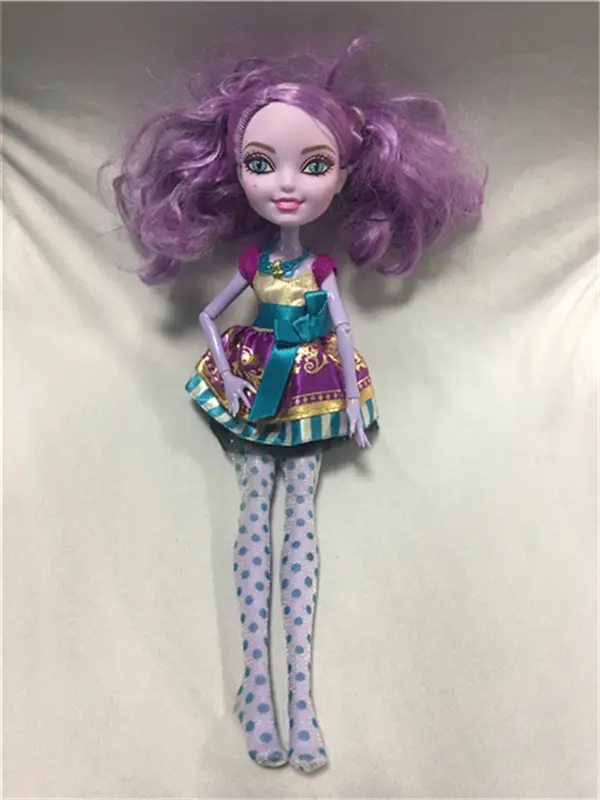 Monstering High Queens Dress With Decors Necklace Casual Wear Handmade Clothes Outfit Doll Clothing Set For Kids Doll Dressing