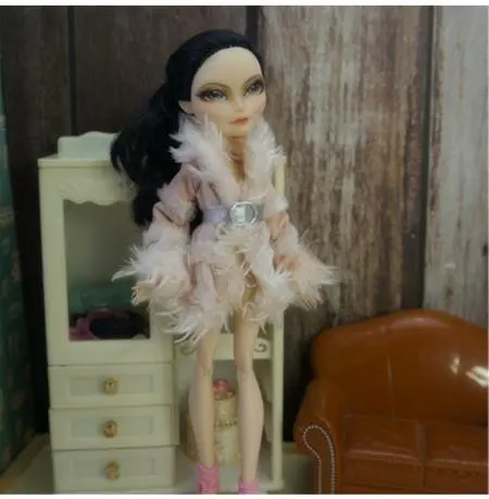 Doll Evening Dress Monstering High Doll Dressing Soft Casual Wear Handmade Clothes Outfit Doll Clothing Set For 1/6 Doll Toys
