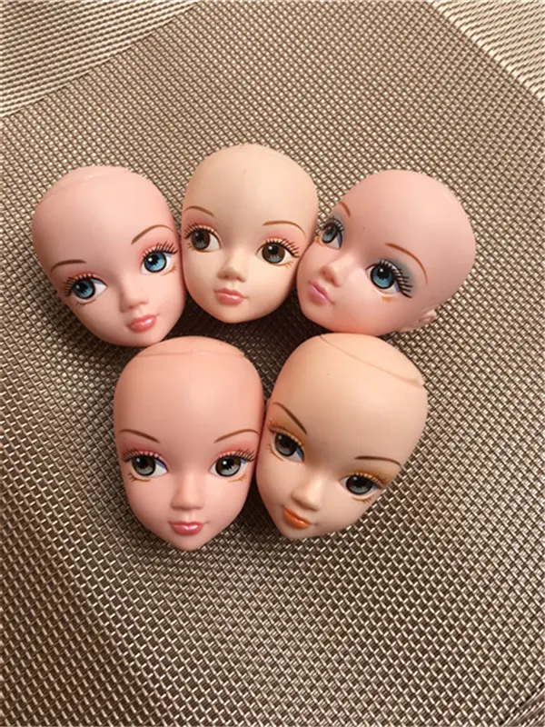 Kurhn Doll Head No Hair Princess Heads DIY Plants Hair Head for 1/6 Doll Girls Doll Accessories
