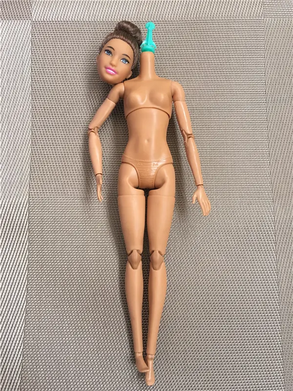 Female Doll Brown Body Toy Original 22 Joints Movable Doll Toy Gift Doll Accessories Kids Christmas Gifts Princess Doll Body