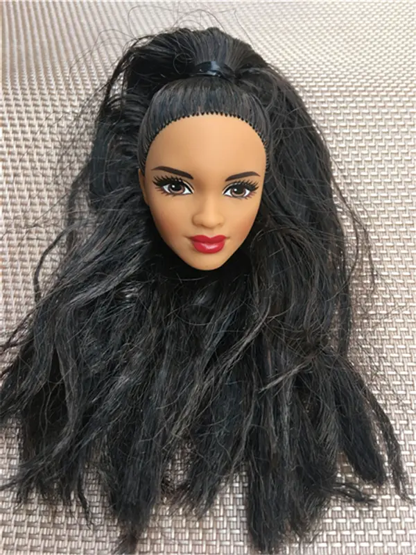 Rare Global Limited Edition Doll Toy Head Princess Fashion Red Lips Doll Head Girl DIY Dressing Hair Toys Favorite Collection