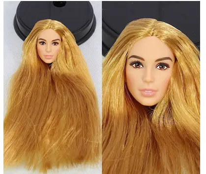 Rare Global Limited Edition Doll Toy Head Princess Fashion Red Lips Doll Head Girl DIY Dressing Hair Toys Favorite Collection