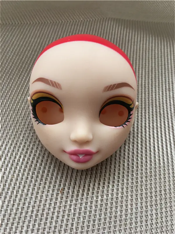 Rainbow Doll Practice Make Up Bald Head Colorful Hair Doll Joints Movable Body
