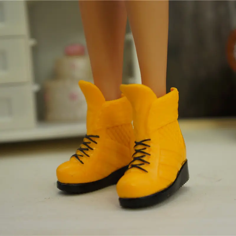 Lady Doll Shoes for Princess Fashion Female Doll Boots Shoes Dolls Accessories Doll Long Knees Boots Wonder Doll Shoes