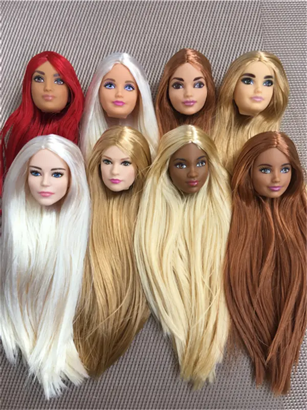 New Arrival Rare Collection Doll Head Princess Fashion White Hair Princess Head Girl DIY Dressing Hair Toys Favorite Collection