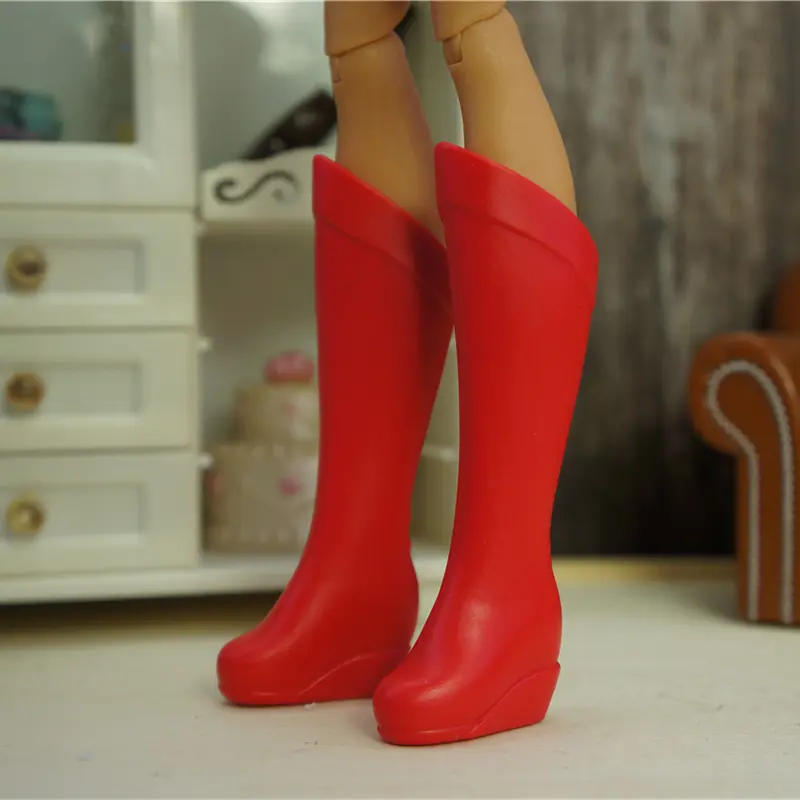 Lady Doll Shoes for Princess Fashion Female Doll Boots Shoes Dolls Accessories Doll Long Knees Boots Wonder Doll Shoes