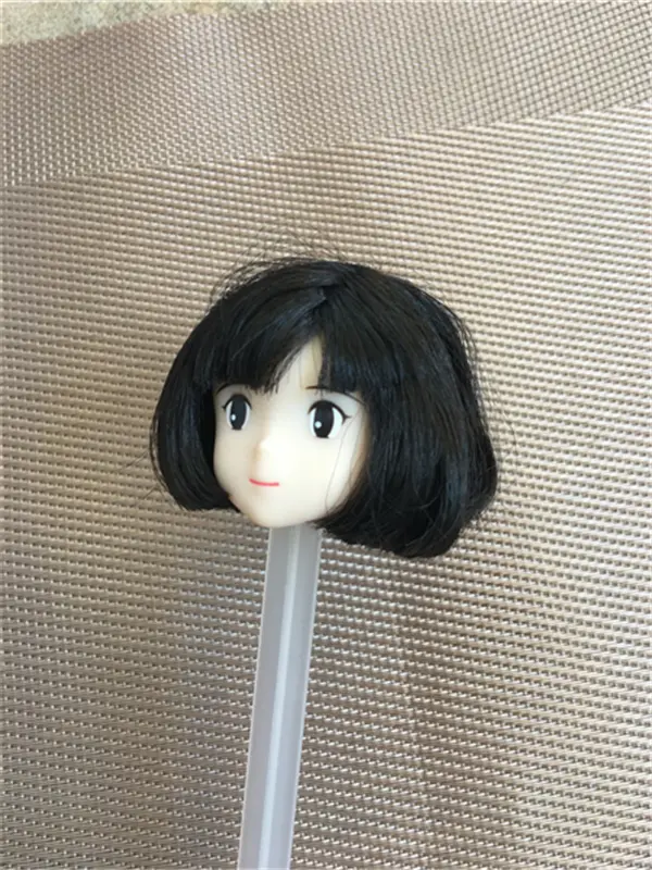 Rare Limited Edition Kiki Head Licca Doll Toy Head Cartoon Doll Head Girls Boys DIY Dressing Hair Toys Collection Cute Doll Head