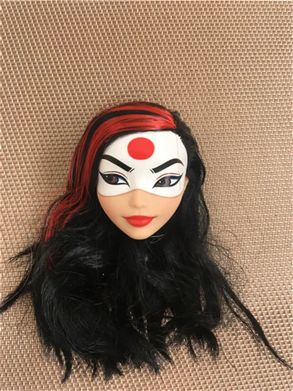 Rare Collection Monsters Doll Head Good Makeup Doll Head Girl Dressing DIY Toy Parts Children Christmas Gift Party Favor