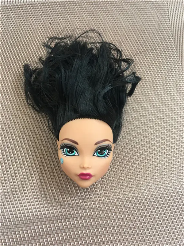 Rare Collection Monsters Doll Head Good Makeup Doll Head Girl Dressing DIY Toy Parts Children Christmas Gift Party Favor