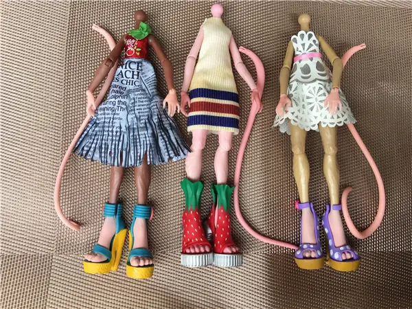 Original Doll Body  Joints Movable Body with Clothes Monsters Doll Head Body Toy Gifts Doll Accessories