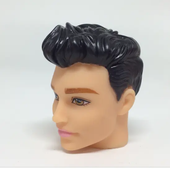 3D eyes Black Brown Hair Boyfriend Male Doll Prince Head For Ken Doll For Boyfriend Doll Accessories