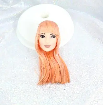 Asia Face African Lady Doll Head Black Hair Good Makeup Doll Head Toys Parts Kids Playing House DIY Toy Princess Rare Doll Heads