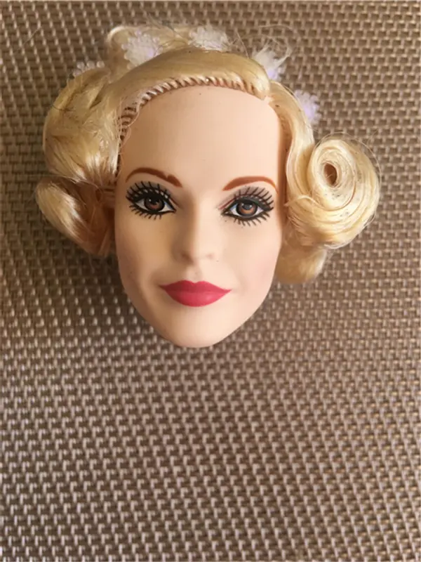 Rare Limited Collection Doll Head Princess Doll Toy Head Black Skin Girl DIY Dressing Hair Toys Kids Makeup Girl Christmas Gifts