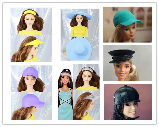 Original Babi Doll Hat Baseball Cap Cowboy Hat Different Styles Fashion Multicolor Accessories For 1/6  PP/FR  BABI Doll