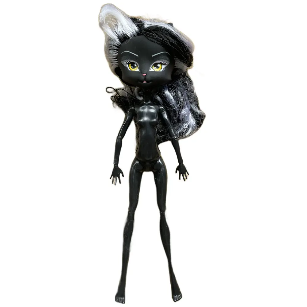 Black Catwalk Zombie Doll With Eyelashes Monster Dolls Draculaura/Wolf/ Frankie Stein / Black Spider Movable Body Girls Toys