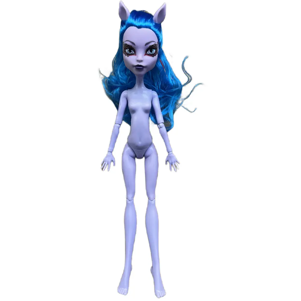 Black Catwalk Zombie Doll With Eyelashes Monster Dolls Draculaura/Wolf/ Frankie Stein / Black Spider Movable Body Girls Toys