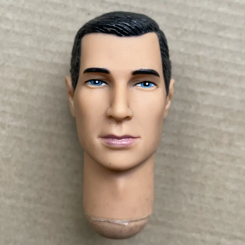 1/6 Soldier Head Sculpt Celebrity Rare Limited Collection Doll Heads Prince Doll Practice Make Up Bald Head DIY Toys
