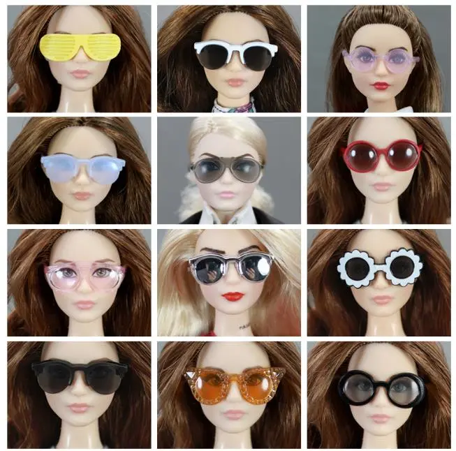 Original Doll Sunglass Different Styles Fashion Multicolor Accessories For 1/6  PP/FR  BABI Doll Glasses Gift Toys for Girls