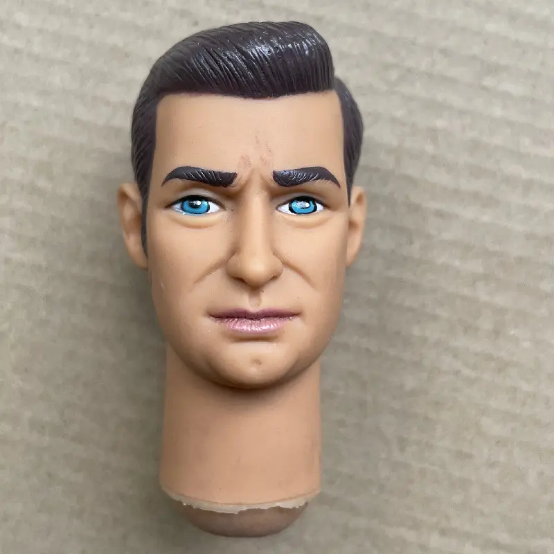 1/6 Soldier Head Sculpt Celebrity Rare Limited Collection Doll Heads Prince Doll Practice Make Up Bald Head DIY Toys