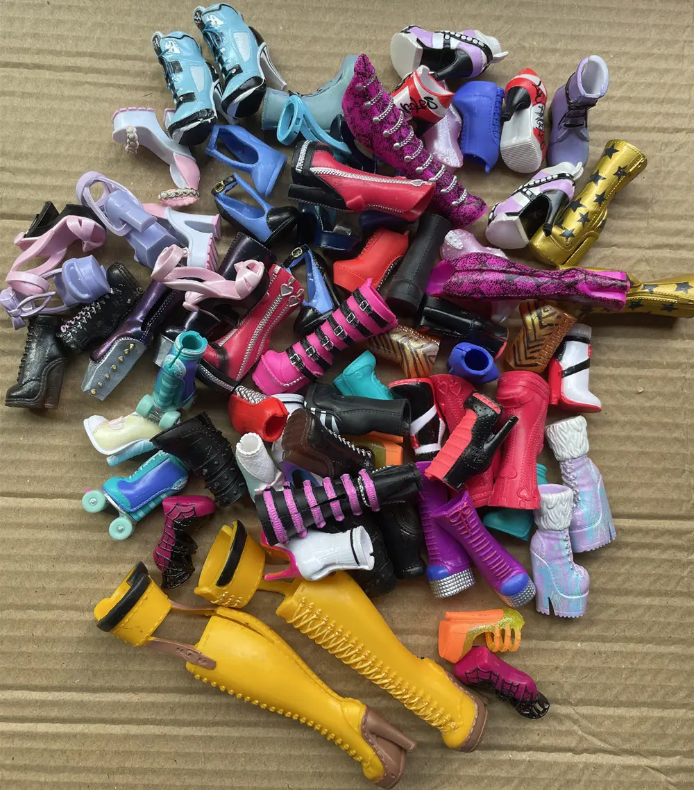 Original Rainbow Big Sister Doll Shoes Accessories Girls Doll High-Heels Martin Boots Casual Wearing Dressing Toy Parts