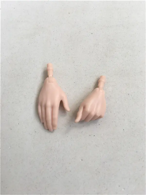 Original Doll Replacement Hands Feets for Babi Doll Multi-Joints Yoga Body Male Female Doll Accessories White Brown Black Color