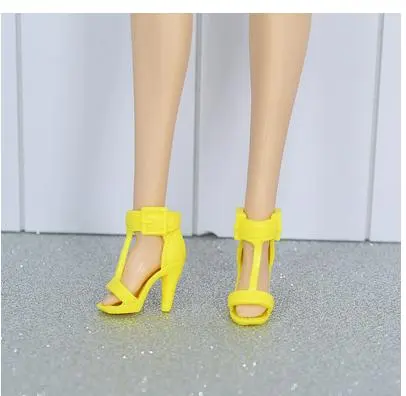Original Female Doll Shoes Boots Kids DIY Playing Doll Accessories Colorful Doll Shoes Red Blue Black Gold Doll Decors Boots