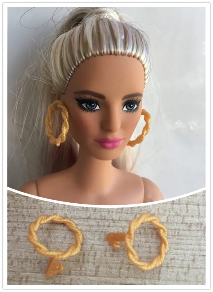 Original Earrings Doll Accessories Hiar bangs hairpins for Fashion 1/6 BABI/FR/IT/PP Doll