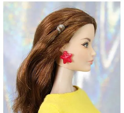 Original Earrings Doll Accessories Hiar bangs hairpins for Fashion 1/6 BABI/FR/IT/PP Doll