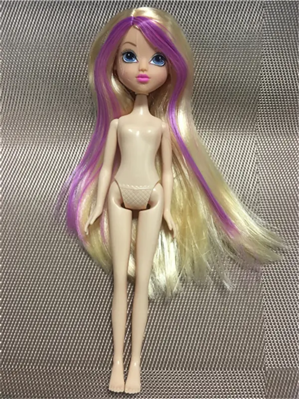 Rare Global Limited Original Doll Body Princess Doll Head Girl DIY Dressing Hair Toys Favorite Collection Princess Doll