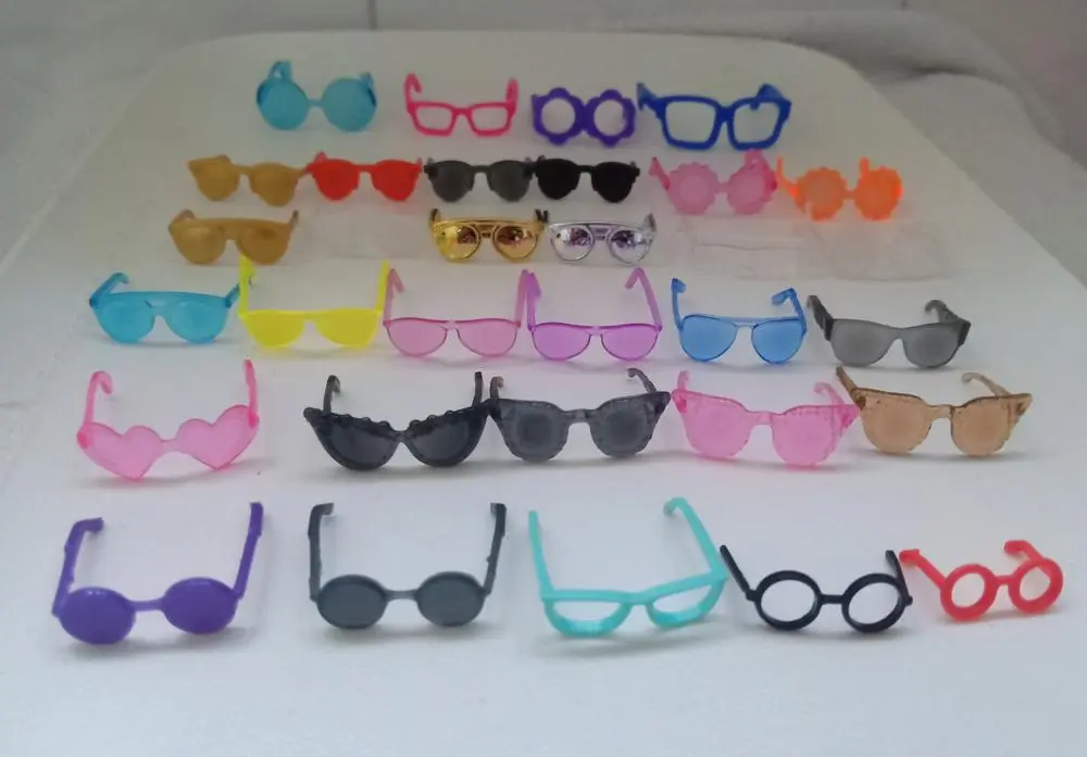 Original Doll Sunglass Different Styles Fashion Multicolor Accessories For 1/6  PP/FR  BABI Doll Gift Toys for Girls