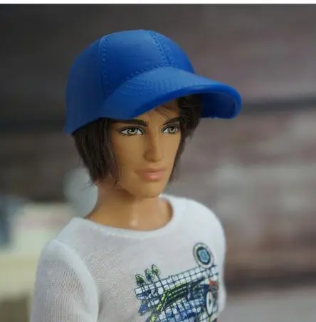 New Ken Fashion Hat Doll Cute Decors Male Doll Caps Princess Doll Baseball Cap Riding Cap Fashion Sun Caps Soft Original Decors