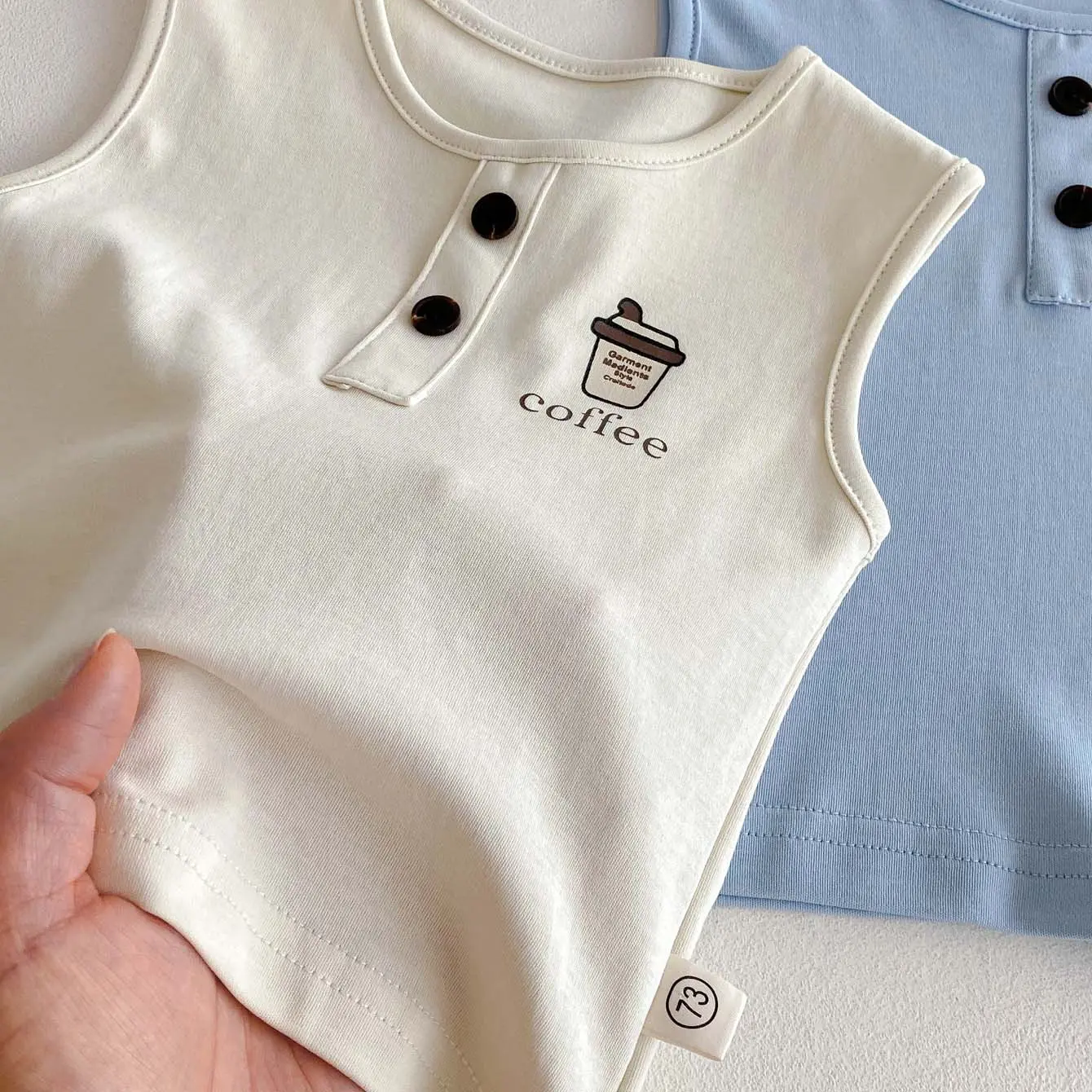 Baby Clothes, Summer Vest, Top, Shorts, Two-piece Set, Boys' Casual Sleeveless Outdoor Pure Cotton Set