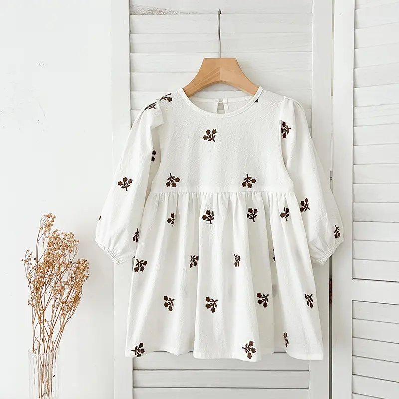 Girls' Dress, Baby's Crawl Dress, Korean Version, Sisters Dress, Spring and Autumn Style, Long Sleeved Cotton Baby Girls' Dress