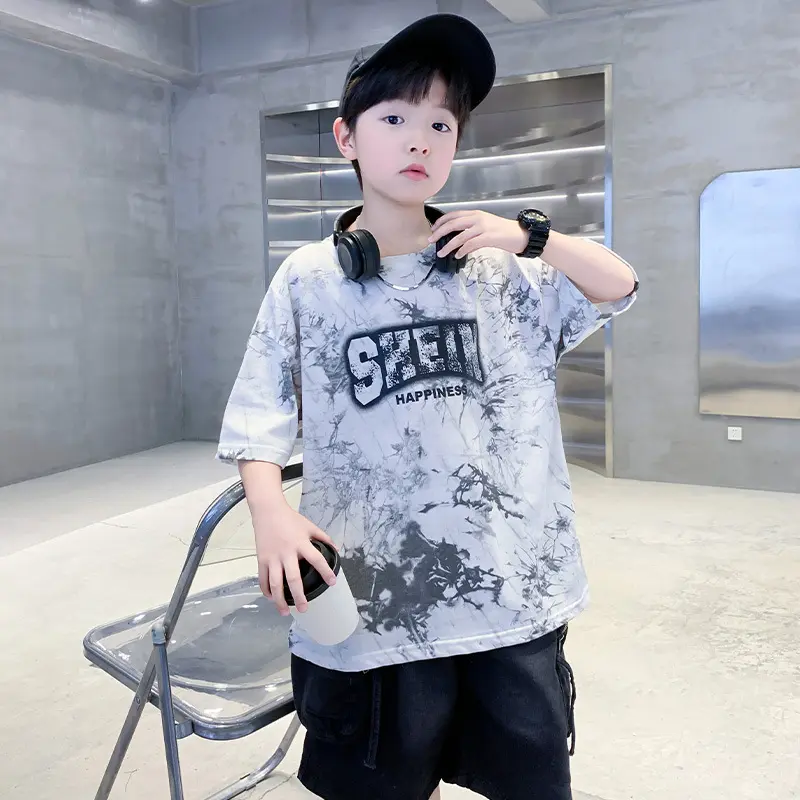 Children's Clothing Boys' Summer T-shirt 2025 New Summer Style Short Sleeved Summer Top Boys' Fashion Wholesale