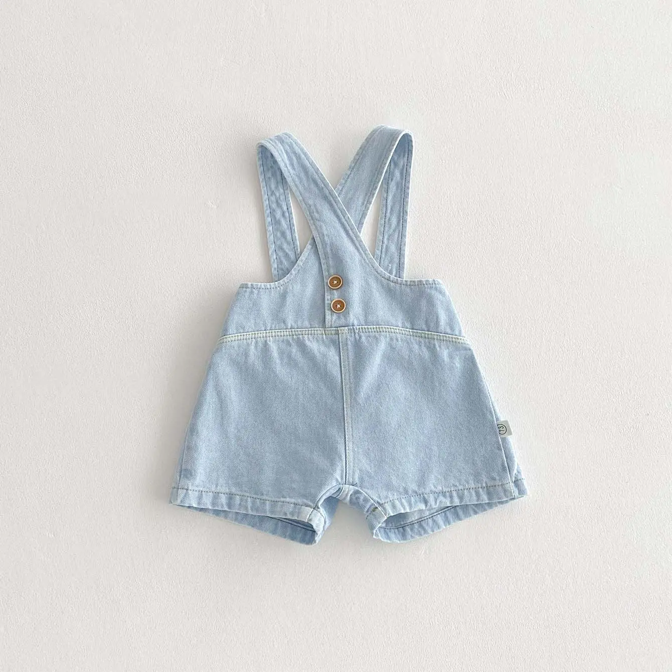 Baby Korean Version Summer Denim Pure Cotton Overalls Baby Stylish Jumpsuit Casual Outdoor Versatile Shorts