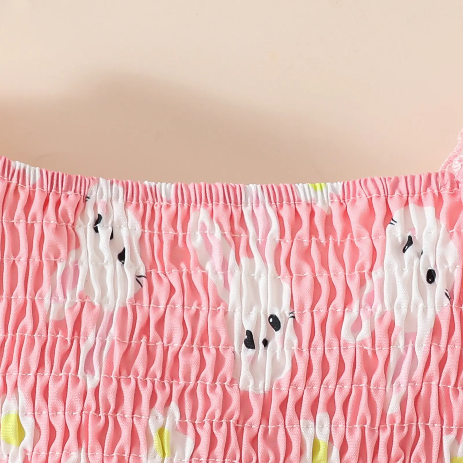2025 Summer Baby Girl Easter Pulling Craft Short Sleeve Triangle Ha Dress Rabbit Printed Square Collar Jumpsuit Skirt