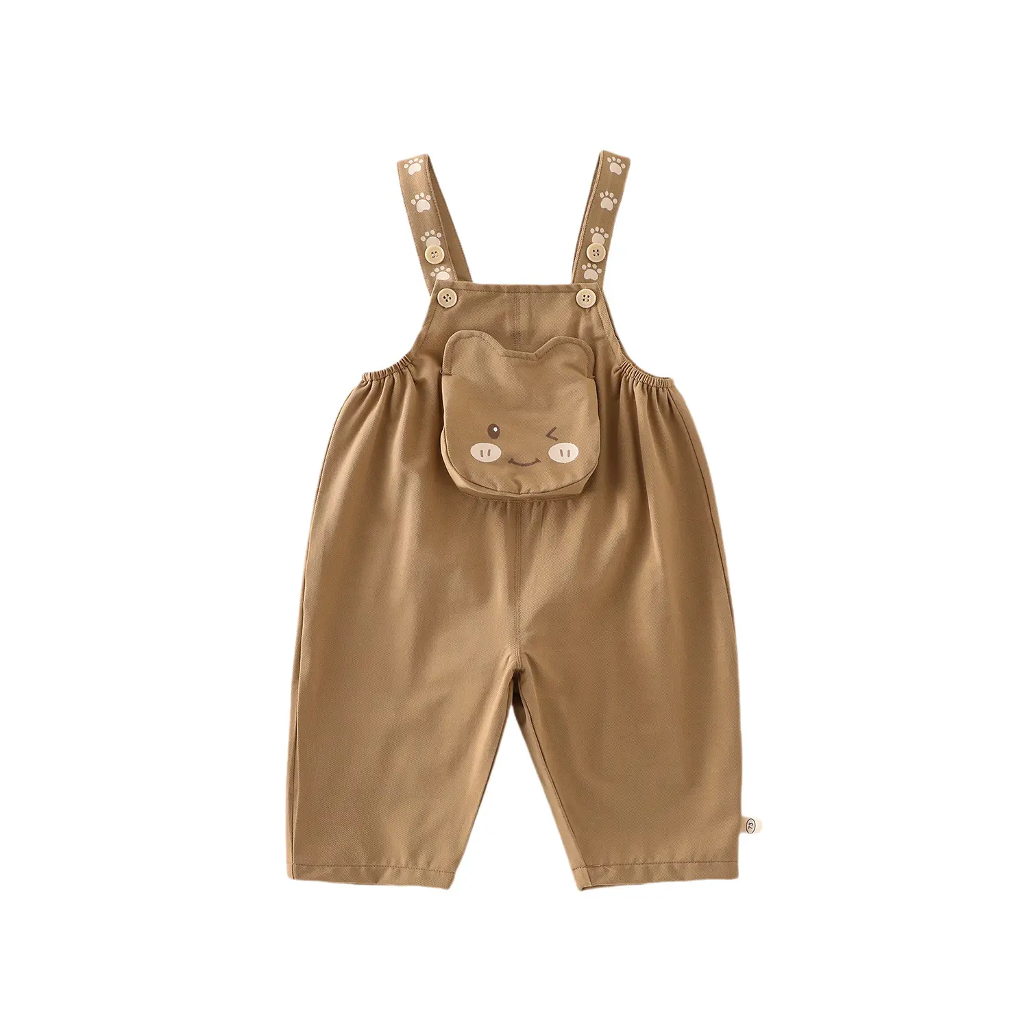 Children's Teddy Bear Overalls 2025 New Autumn Baby Stylish Korean Version Casual Pants Baby Super Cute Autumn Pants