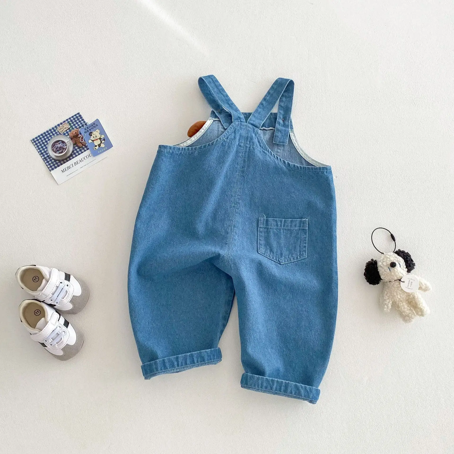Cartoon Overalls for Boys 0-6 Years - Spring Collection, Soft Denim Jeans - Korean Baby Fashion