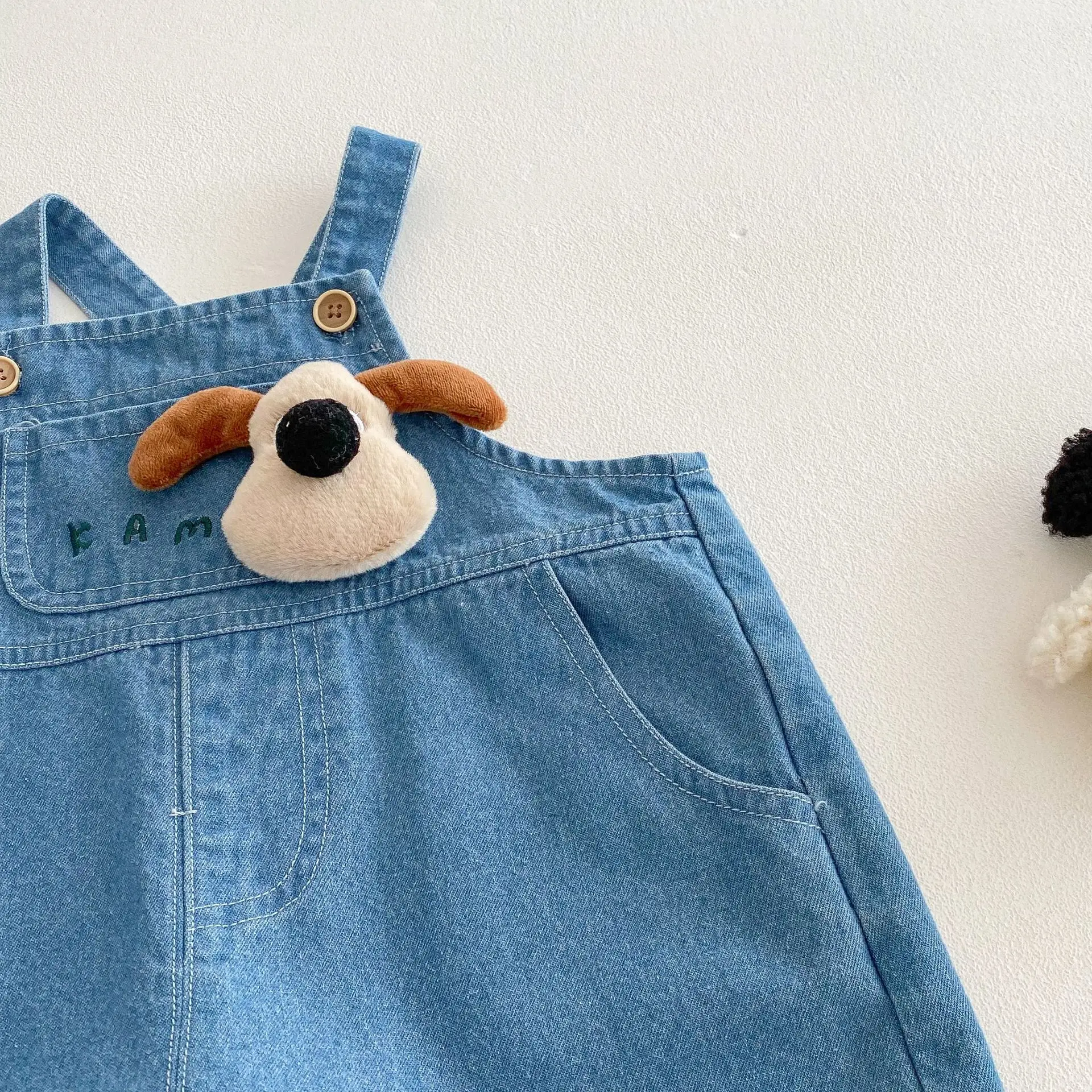 Cartoon Overalls for Boys 0-6 Years - Spring Collection, Soft Denim Jeans - Korean Baby Fashion