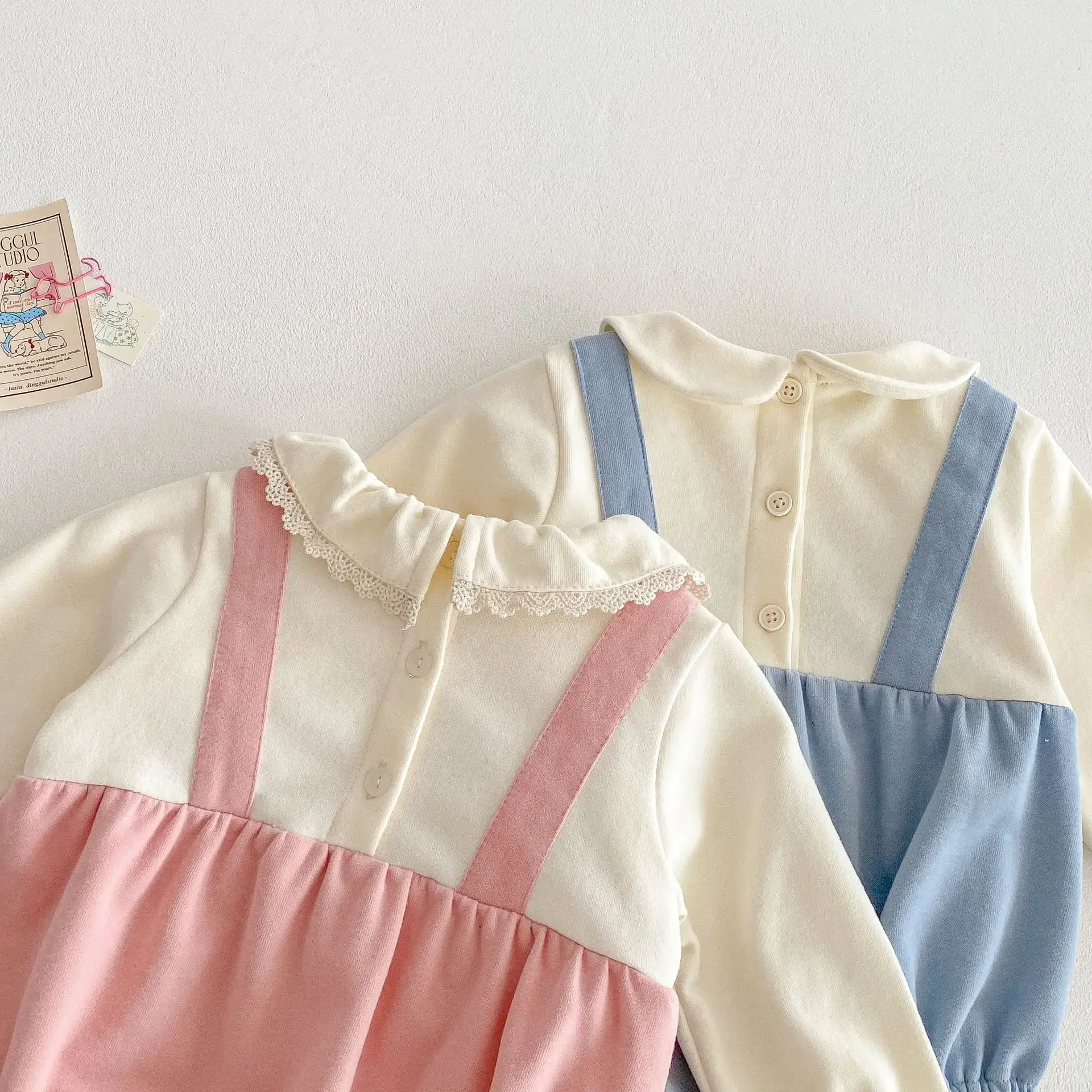 2025 Spring New Baby Princess Romper – 2-in-1 Faux Layered Crawling Outfit for Newborns, Super Cute Baby Spring Clothes with Hat