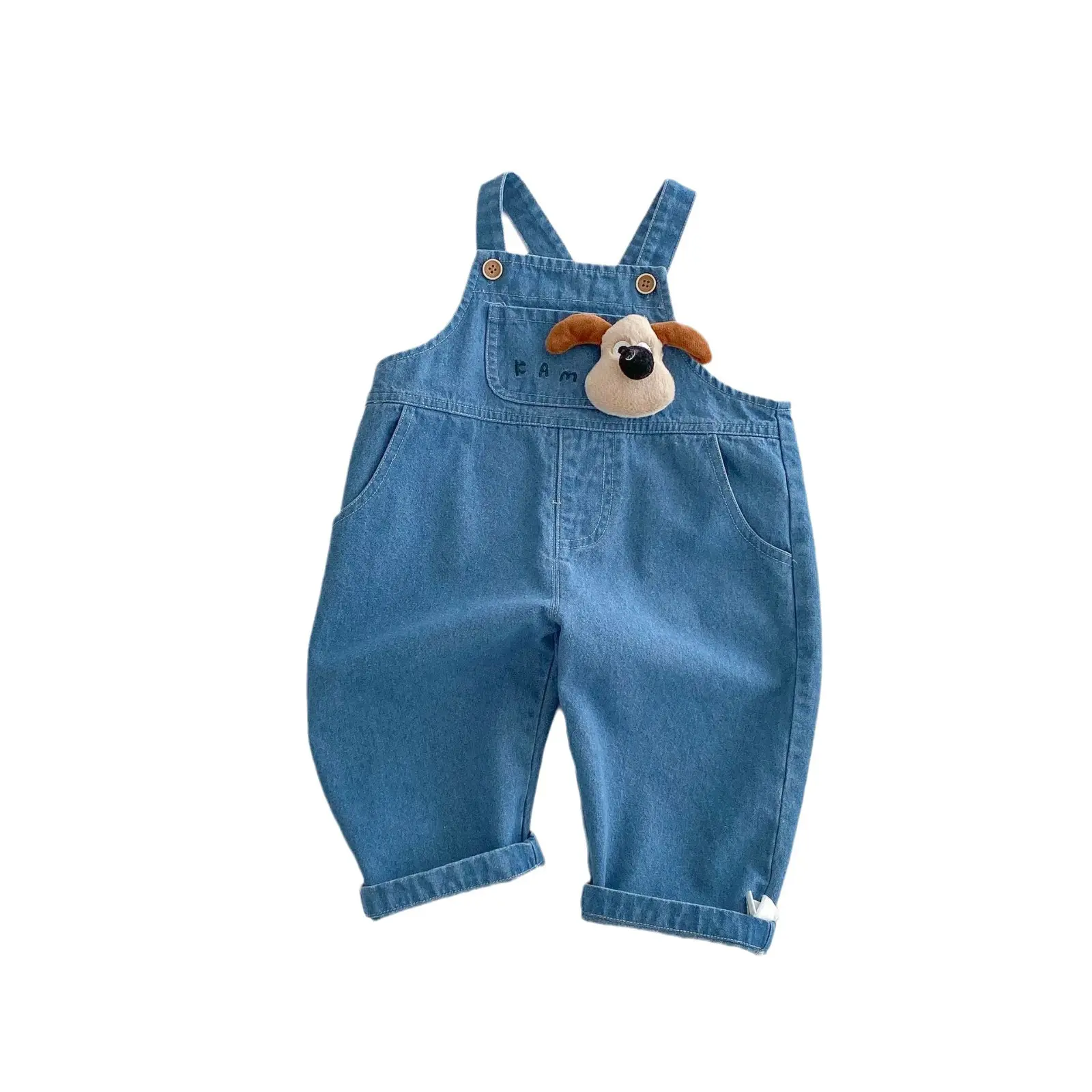 Cartoon Overalls for Boys 0-6 Years - Spring Collection, Soft Denim Jeans - Korean Baby Fashion
