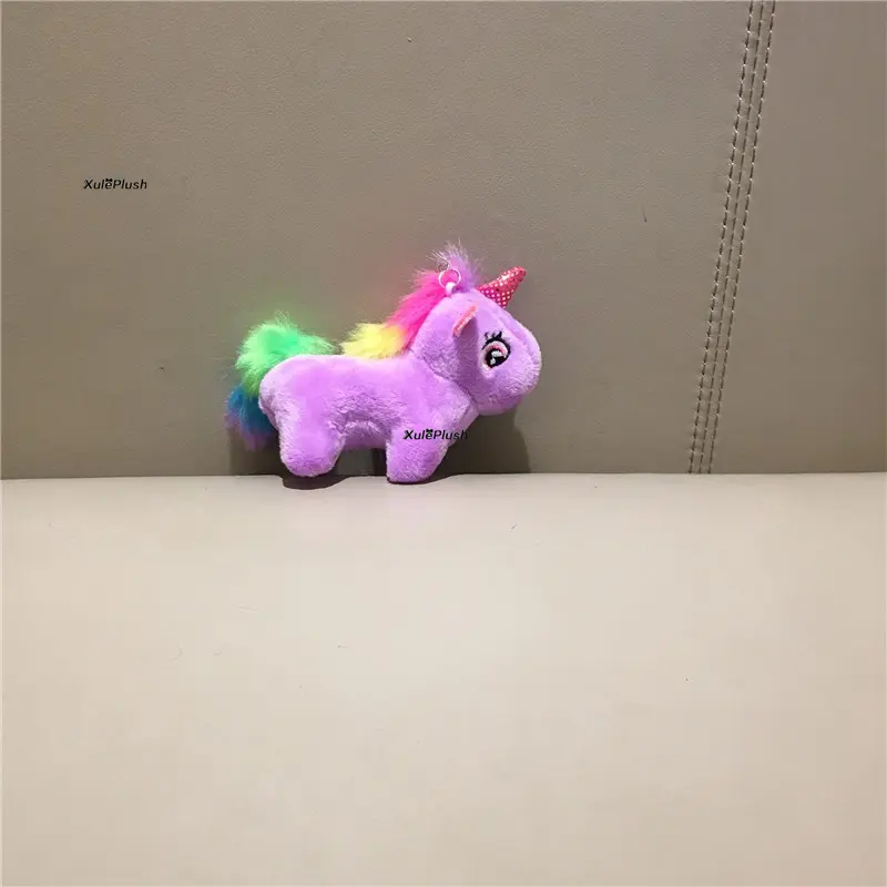 50PCS Mix Colors Cute 10CM Small Plush Horse Toy , Stuffed Animal Keyring Decor Plush Doll
