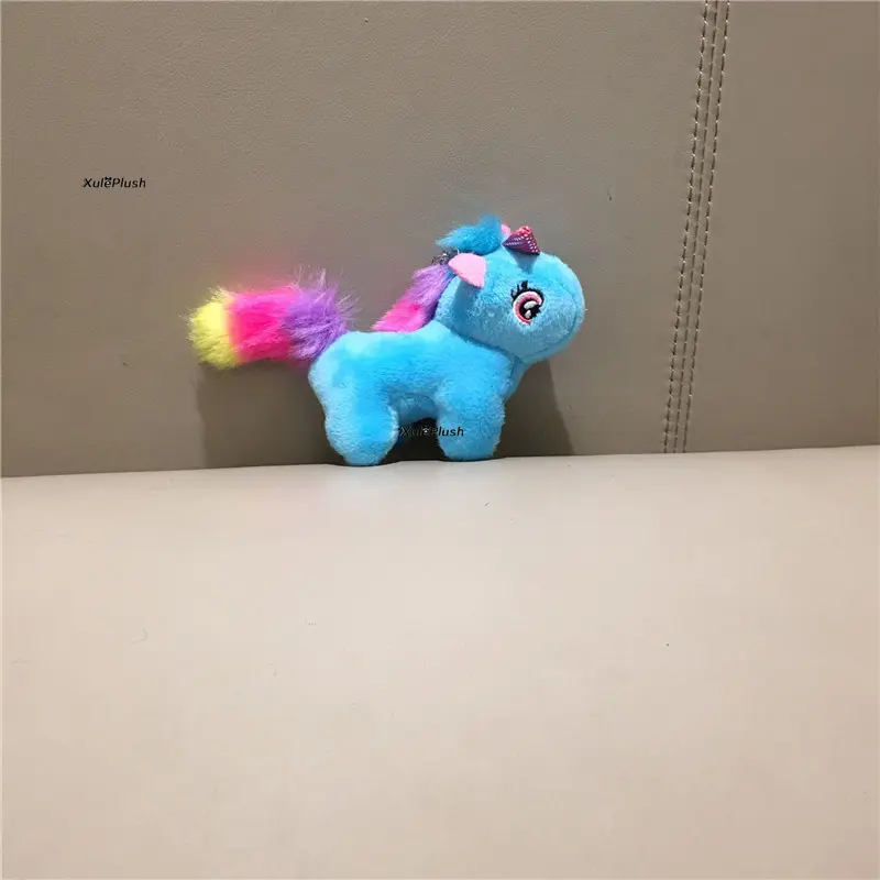 50PCS Mix Colors Cute 10CM Small Plush Horse Toy , Stuffed Animal Keyring Decor Plush Doll