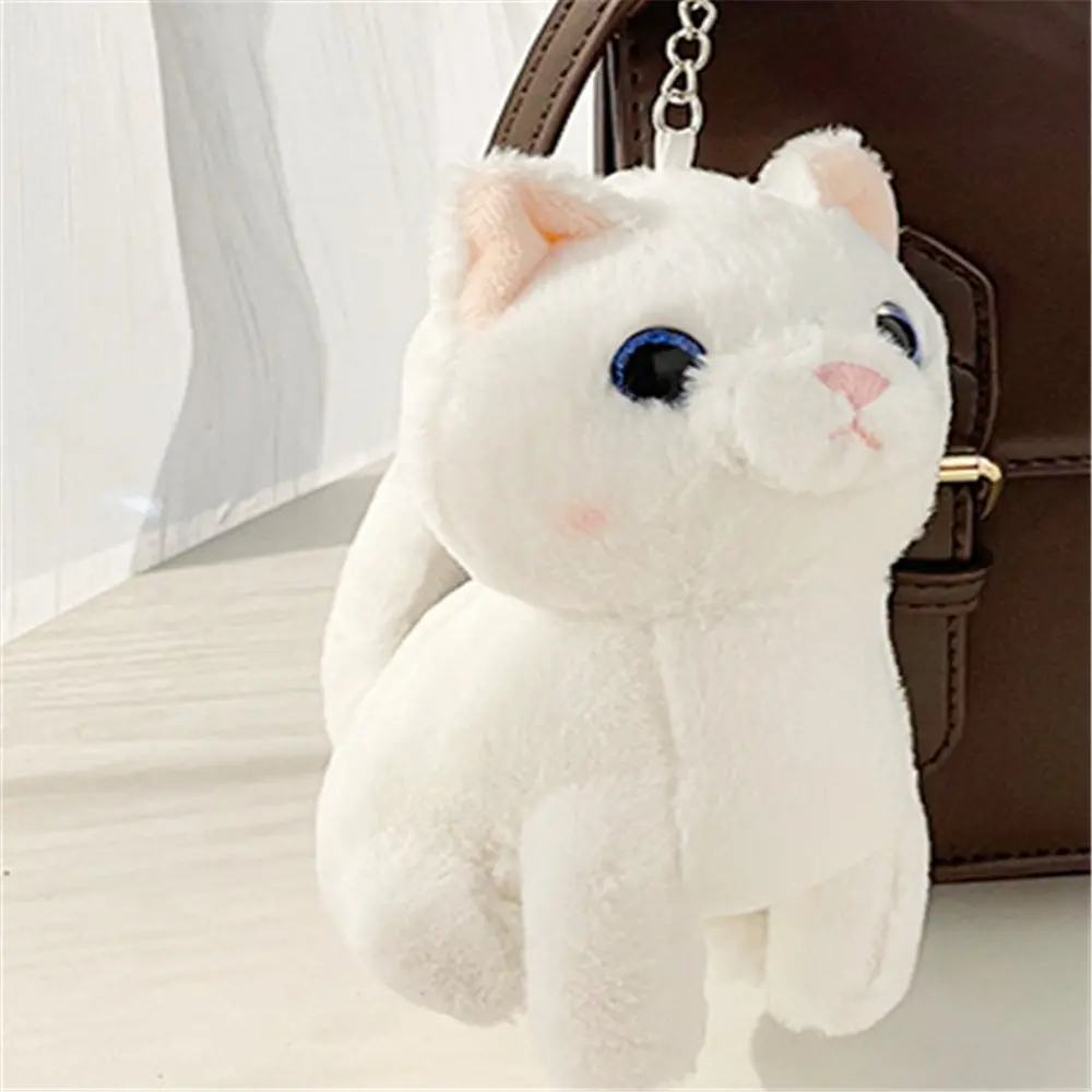 Cat Toy , Size 12CM Cute Cat Stuffed Plush Animal Toy ,  New Gift Key Chain Cat