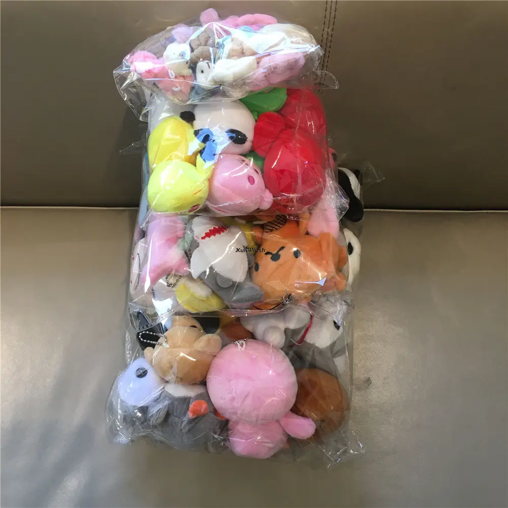 48PCS Random Styles Plush Toy 4-15CM Bear Duck Animal Cute Soft Stuffed Dolls For Kids Christmas Gift